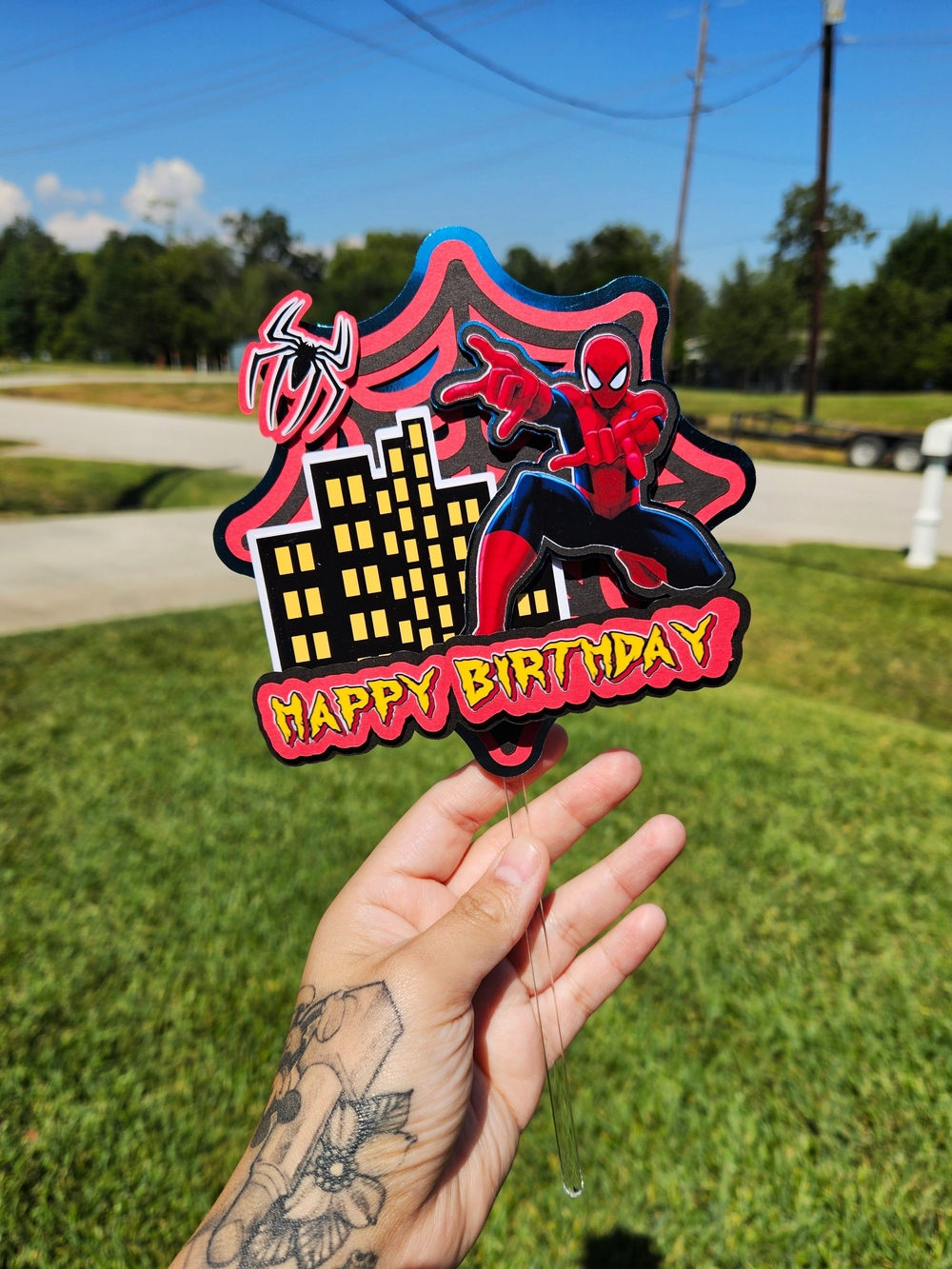 Spiderman Cake Topper